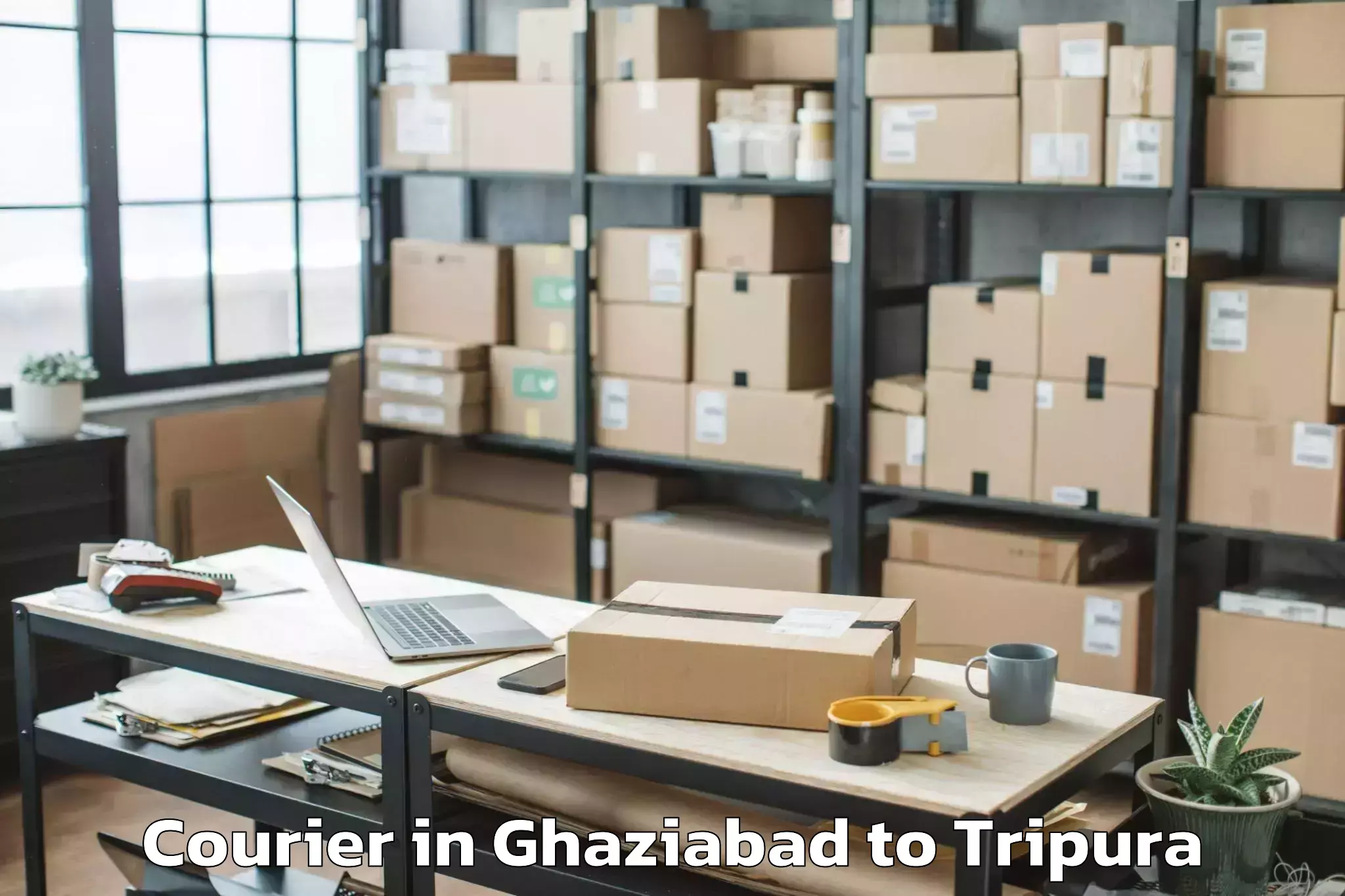 Efficient Ghaziabad to Teliamura Courier